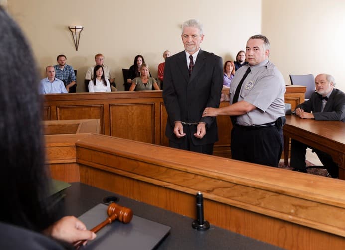 Criminal Defendant in Court